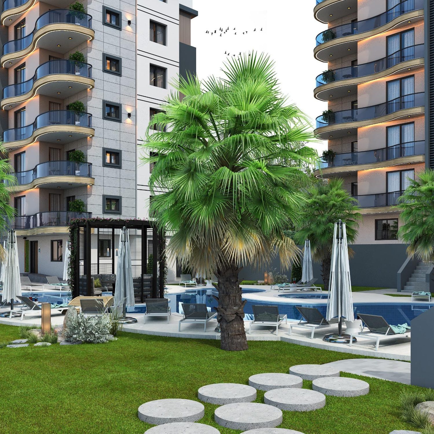 Paradise Garden mimari görselleştirme 2